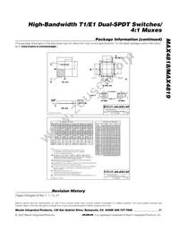 MAX4818ETE+T Datasheet Page 21