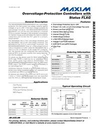MAX4840AELT+ Datasheet Cover