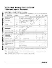 MAX4850ETE+T Datasheet Page 4