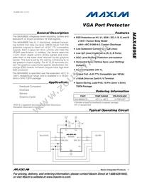 MAX4895EETE+ Datasheet Cover