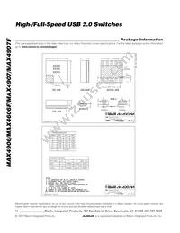 MAX4907ELA+ Datasheet Page 14