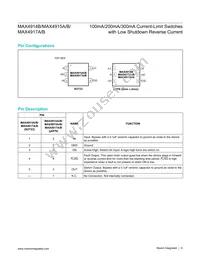MAX4915AETT+T Datasheet Page 6