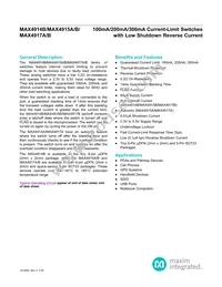 MAX4915AEUK/V+T Datasheet Cover