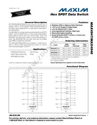 MAX4947ETG/GG8 Datasheet Cover