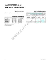 MAX4947ETG+T Datasheet Page 12