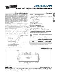 MAX4950CTO+T Datasheet Cover