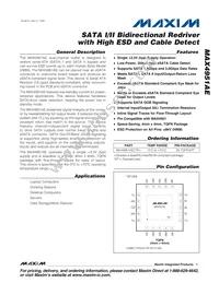 MAX4951AECTP+T Datasheet Cover