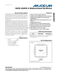 MAX4951CTP+T Datasheet Cover
