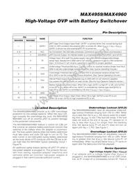MAX4959ELB+ Datasheet Page 5