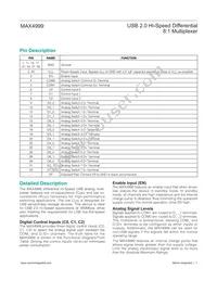 MAX4999ETJ+T Datasheet Page 7