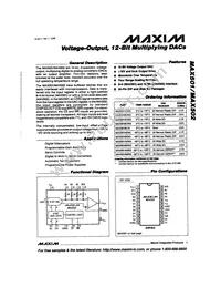 MAX502BCWG+T Cover