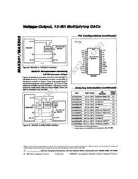 MAX502BCWG+T Datasheet Page 12