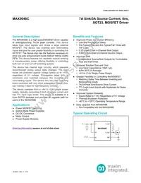 MAX5048CAUT+T Datasheet Cover