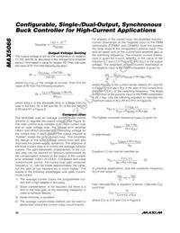 MAX5066EUI+TG002 Datasheet Page 20