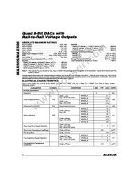 MAX506BEWP Datasheet Page 2