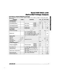 MAX506BEWP Datasheet Page 3