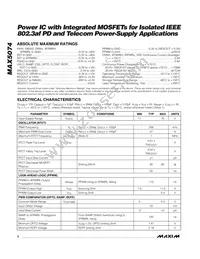 MAX5074AUP+T Datasheet Page 2