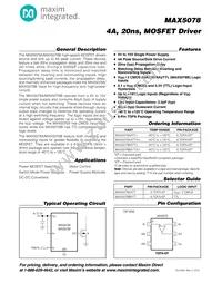 MAX5078AATT+ Datasheet Cover