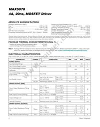 MAX5078AATT+ Datasheet Page 2