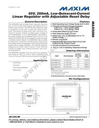 MAX5086AATN+ Datasheet Cover