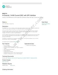 MAX5110GWX+TG074 Datasheet Cover
