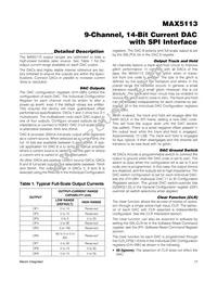 MAX5113GWX+T Datasheet Page 17