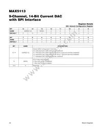 MAX5113GWX+T Datasheet Page 20