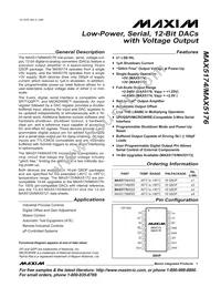 MAX5176AEEE+ Datasheet Cover