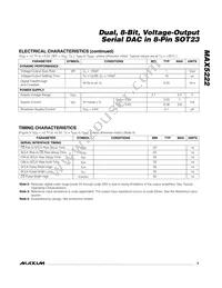 MAX5222EKA+TG0N Datasheet Page 3