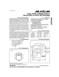 MAX522ESA Datasheet Cover