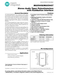 MAX5457ETE+T Datasheet Cover