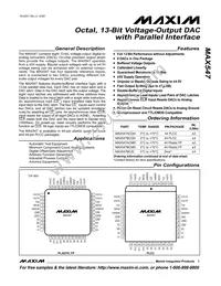 MAX547BCMH+TDG11 Datasheet Cover