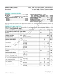 MAX5489ETE+T Datasheet Page 2