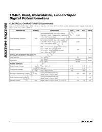 MAX5499ETE+T Datasheet Page 4