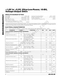 MAX5520ETC+ Datasheet Page 2