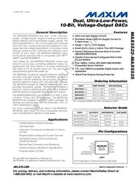 MAX5525ETC+ Datasheet Cover