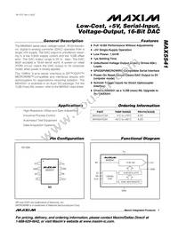 MAX5541ESA+TG002 Datasheet Cover