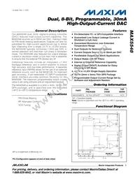 MAX5548ETE+T Datasheet Cover