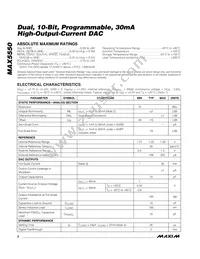 MAX5550ETE+T Datasheet Page 2