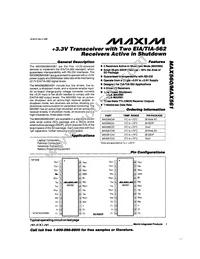 MAX560CAI+TG05 Datasheet Cover
