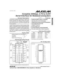 MAX562EAI+T Datasheet Cover