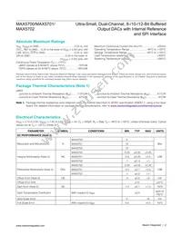 MAX5701AUB+T Datasheet Page 2