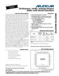 MAX5735BUTN+T Datasheet Cover