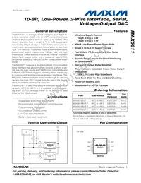 MAX5811PEUT+T Datasheet Cover