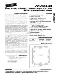 MAX5858ECM+D Datasheet Cover