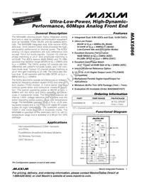 MAX5866ETM+T Datasheet Cover