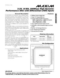 MAX5888AEGK+TD Datasheet Cover