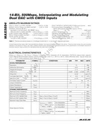 MAX5894EGK+TD Datasheet Page 2