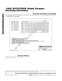MAX5900EUT-T Datasheet Page 14