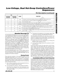 MAX5905ESA+T Datasheet Page 9